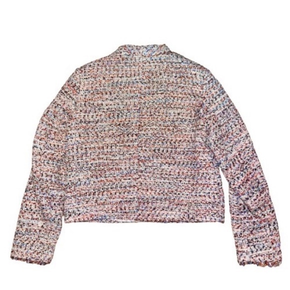 H&M Multi-Coloured Textured Blazer Jacket Women's 8 - Picture 3 of 12